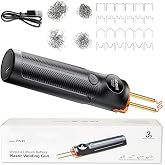 Diymore Cordless Plastic Welder Kit, 4000mAh Portable Welding Gun with 400 PCS Hot Staples for Bumper Repair and DIY Projects