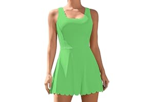 ATTRACO Women Tennis Dress with Shorts Workout Golf Skirts with Pockets Athletic Dresses