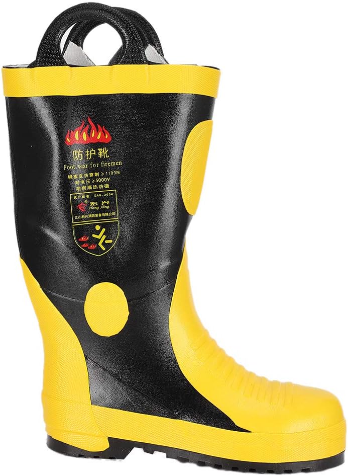 Firefighter Boots,Rubber Fire Fighting Safety Boots High Temperature