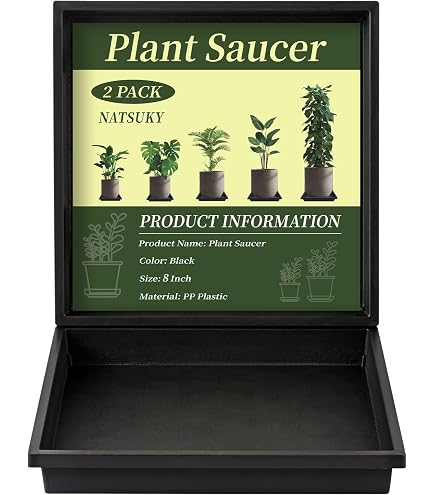 Amazon.com : NIMYAU Square Plant Saucer 5 Pack 8 10 12 14 16 18 20