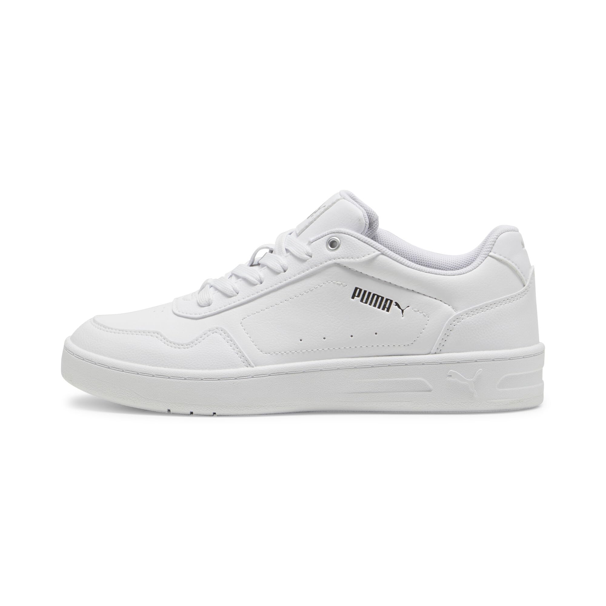 PUMA Women’s Court Classy Shoes, White-Silver, 10.5