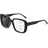 Progressive Multifocal Reading Glasses Women,Photochromic Gray Sunglasses | Custom HD Triple-Layer Coated Lenses, Progressive Reader No Line,Quick-Transition Sunglasses,Blue Light and UV400 Protection