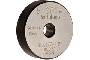 Mitutoyo 177-205 Setting Ring, 5mm Size, 7mm Width, 25mm Outside Diameter, Plus /-1.5Micrometer Accuracy
