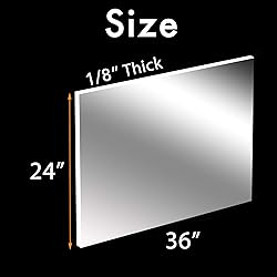 CALPALMY (2 Pack) 1/8" Thick Clear Acrylic Sheets