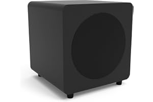 Kanto SUB8VMB Sealed Powered Subwoofer | 300W Peak Power | 8" Woofer | Matte Black