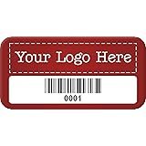 Custom Asset Labels with Barcode | 0.75" x 1.5" 100% Aluminum Foil Tags with High-Bond Acrylic Adhesive, Pack of 100, Made in USA