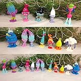 DreamWorks Trolls Ornament Figure Set of 12