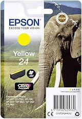 Epson 24 Yellow Elephant T2424 Claria Photo HD Ink Cartridge for XP-750