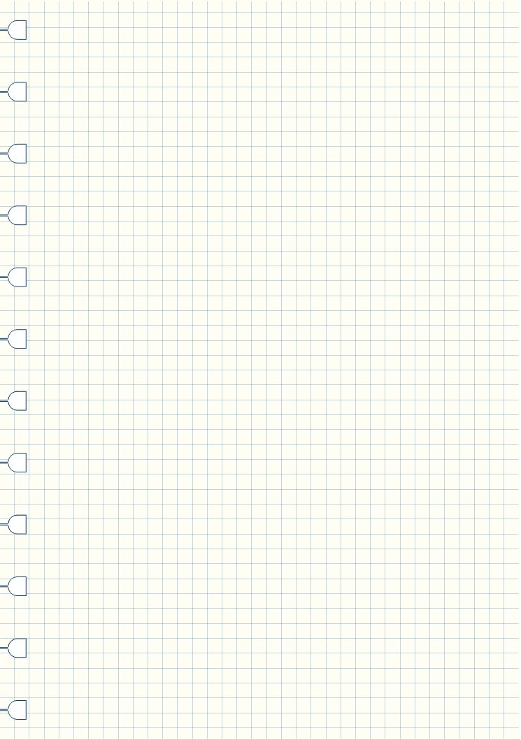 Filofax A4 Squared Note, White