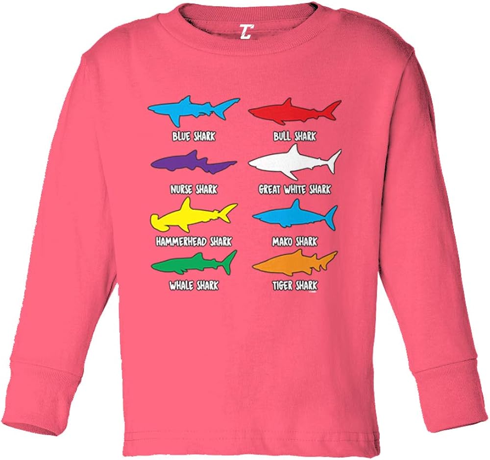 Types of Sharks - Great White Infant/Toddler Cotton Jersey T-Shirt