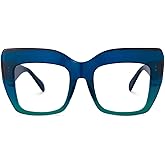 Zeelool Stylish Thick Cat Eye Glasses Frame with Clear Lens Charmaine ZOA01901