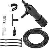 Caoeal Manual Boost Controller Kit, 1-30 PSI Car Universal Adjustable Turbo Charger Closed Loop Turbo Engine Controller