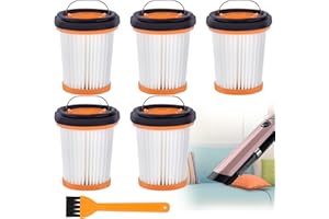Replacement Vacuum Filter for Shark Wandvac ION W1 S87 Cordless Handheld WV200 WV201 WV205 WV220，5 Pack Handheld Vacuum Filte