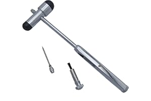 Cross Canada Professional Buck Reflex Hammer with Built-in Removeable Brush and Pin for Doctors, Nurses, Physiotherapists, Ch