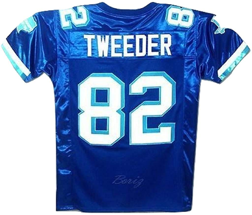 Charlie Tweeder West Canaan Coyotes Fútbol con parche estatal Varsity Jersey Stitch Cosido XS-2XL Halloween (46) Azul