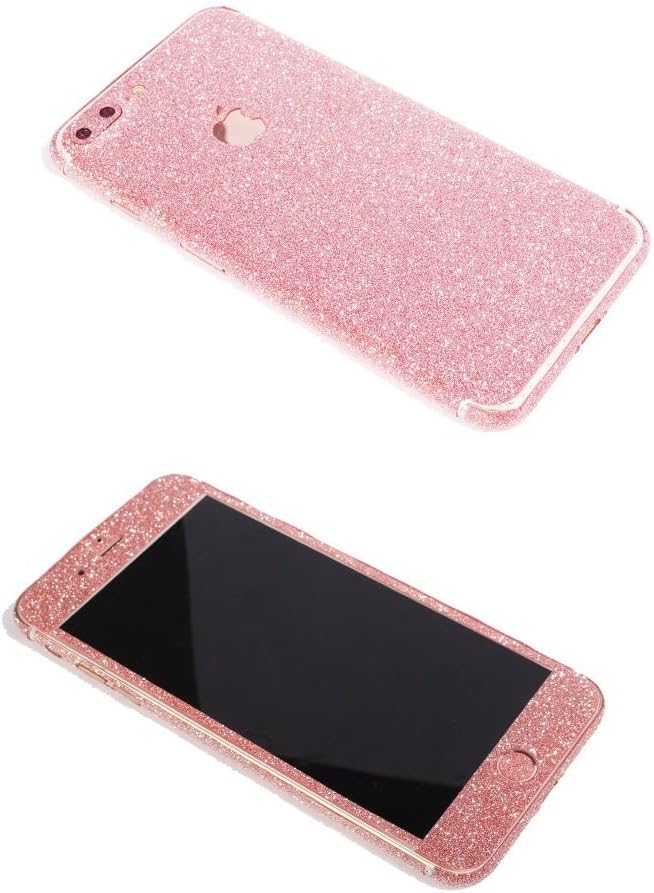 iPhone 7 Plus Bling Skin Sticker, Supstar Full Body Coverage Glitter Vinyl Decal - Dustproof, Anti-Scratch for Apple iPhone 7 Plus (Light Pink)