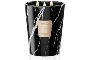 M&SENSE Extra Large Candle 35oz 150H OudWood Scented, 3 Wick Highly Scented Jar Candles, XL Large Christmas Gift Candle for Women, Long Lasting Burning for Holiday, Thanksgiving, Christmas