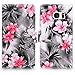 S7 Case, Galaxy S7 Wallet Case, Cellularvilla [Slim] [Card Slot] Premium Pu Leather Wallet Case [Wristlet] [Drop Protection] Flip Protective Stand Cover for Samsung Galaxy S7 G930 (Black Pink Flower)