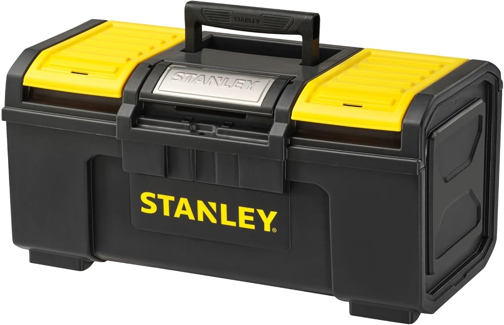 Stanley DIY Toolbox 19 Inch with 1 Touch Latch and 2 Lid Organisers