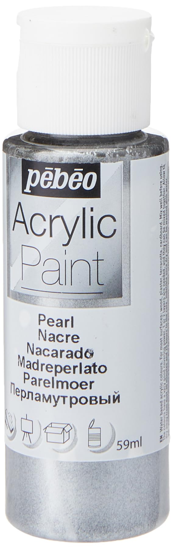 PEBEO Acrylic 59ML Pearl Grey, 59 ml (Pack of 1)
