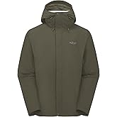 Rab Men's Downpour Jacket - Lightweight Waterproof Hooded Coat for Hiking & Trekking