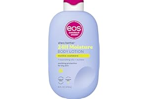 eos Shea Better Body Lotion Vanilla Cashmere, 24-Hour Moisture Skin Care, Lightweight & Non-Greasy, Natural Shea, Vegan, Vanilla Body Lotion, 16 fl oz