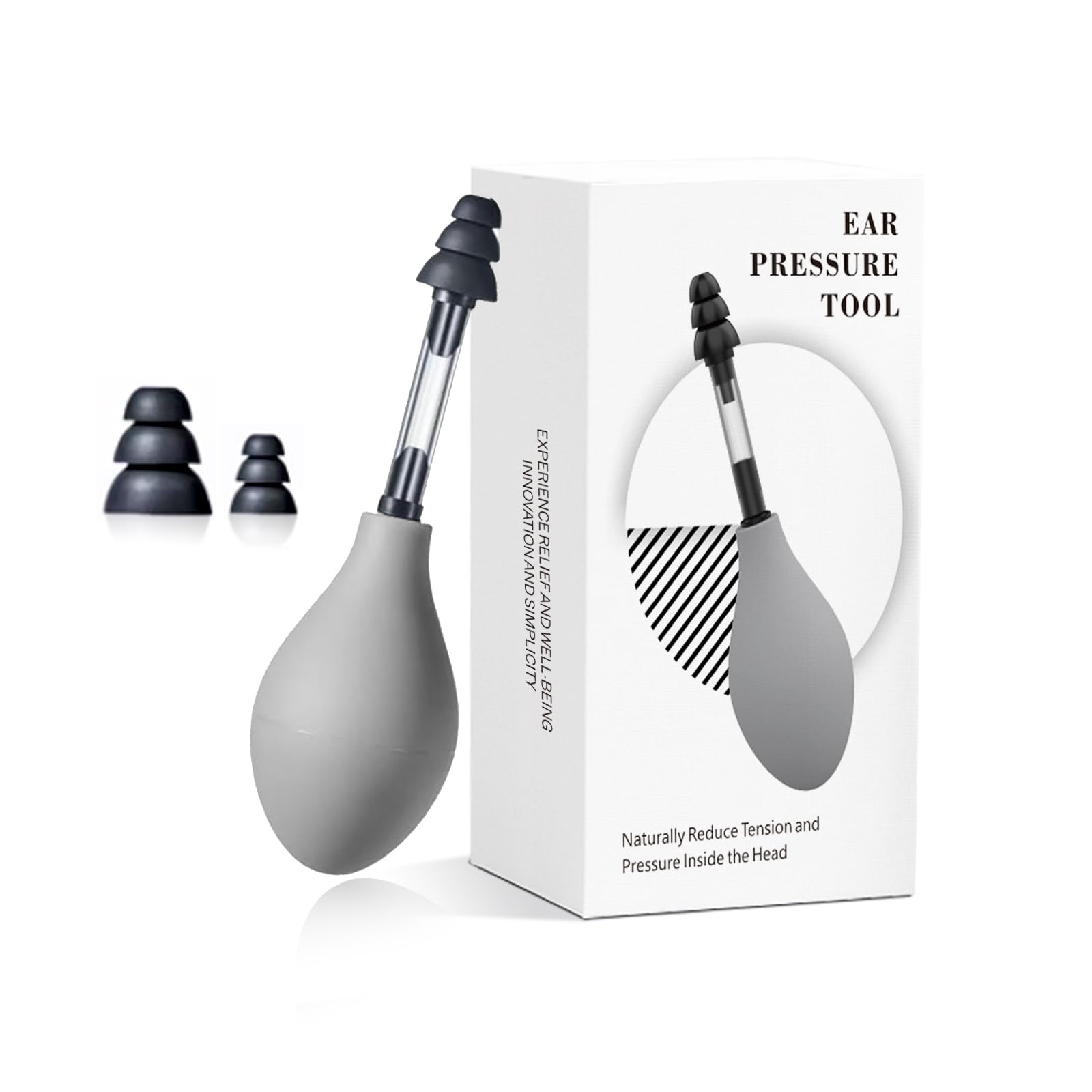 Photo 1 of * factory seal *
TANNRAN Ear Pressure Relief Suction Device,Migraine and Headache Relief Products,Airplane Ear Tinnitus Relief Through Inner Ear Pressure Balance,Reduces Tension,Equipped with 3 Sizes of Earplugs