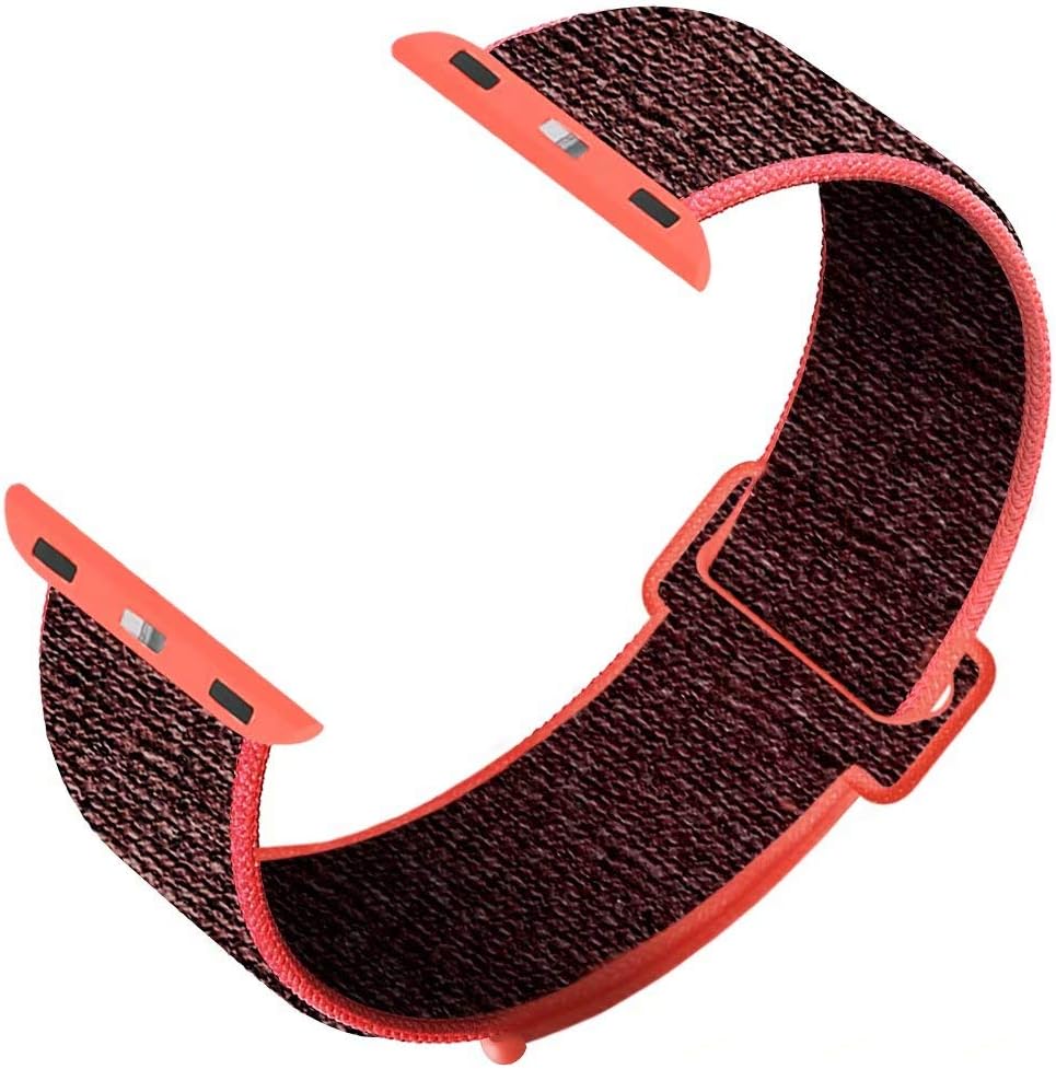 GZ GZHISY Newest Band Compatible with Apple Watch 38mm 42mm 40mm 44mm, Soft Breathable Nylon Sport Loop Band Replacement Band Compatible for iWatch Series 5/4/3/2/1