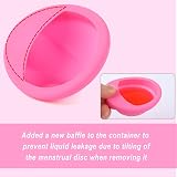 PATILWON Reusable Menstrual Disc Kit, BPA-Free Silicone, High Capacity view 4