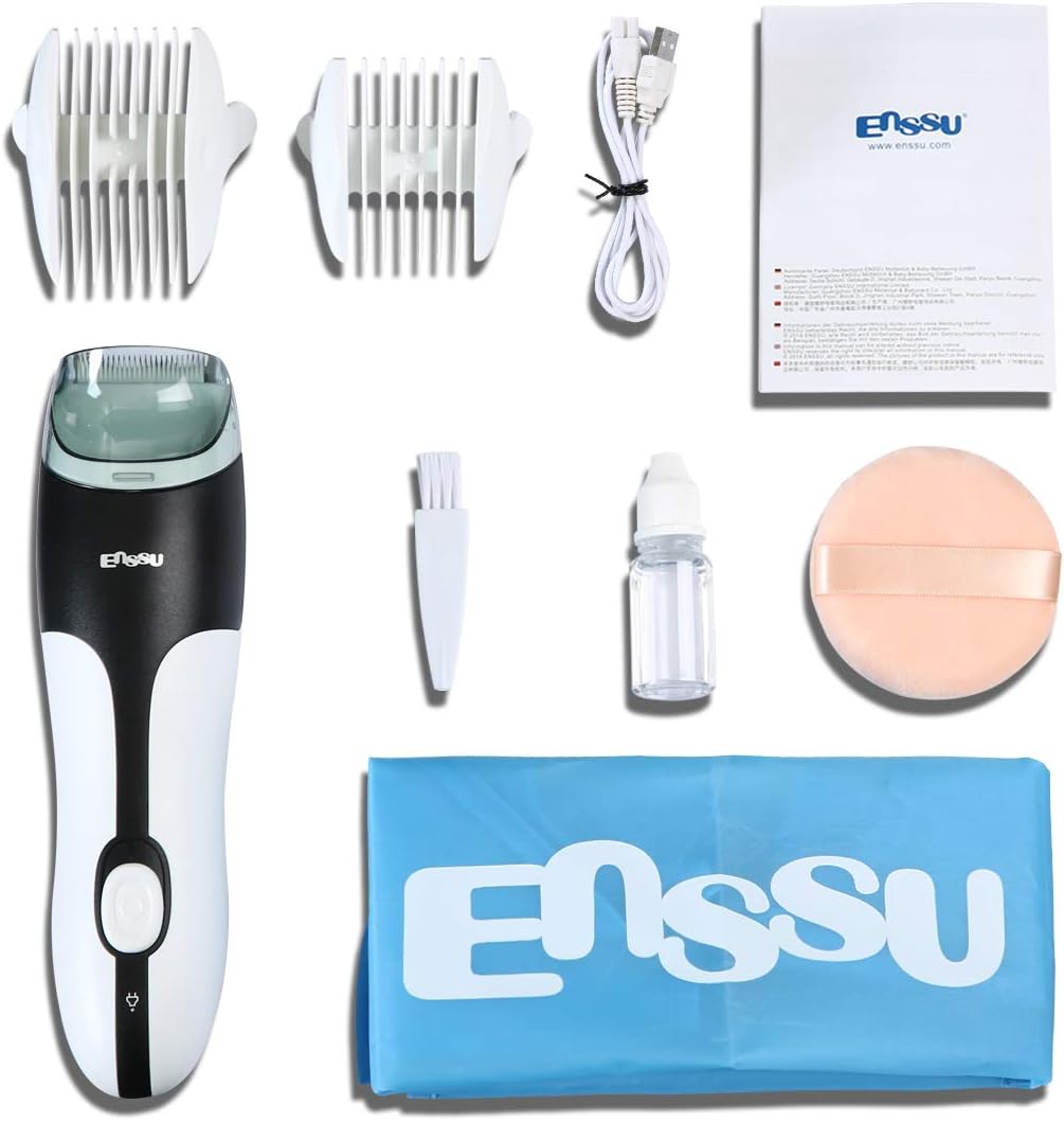 Hair Trimmer For kids,Electric Automatic Hair Clippers Inhaling Shorn Hair Function,Waterproof Rechargeable Cordless Haircut Kit Set for Child Fine Hair.
