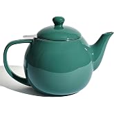 Sweese Porcelain Teapot 27 oz with Infuser for Loose Leaf Tea, Sage Green