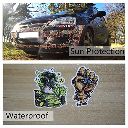 50 Pcs Horror Laptop Stickers, Car Bumper Stickers for Motorcycle Luggage Vinyl Graffiti Bomb Decals Skateboards Snowboard Awesome Travel Sticker Pack - Thumbnail 3