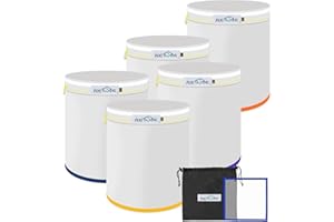 AIXI HOME AIXIHOME 5 Pack 5 Gallon All Mesh Filter Bag, 27 Micron Filter Screen and Storage Bag