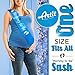 ARTIT Baby Shower Boy Blue Decoration Set All-in-1 Perfect Party Bundle Kit Hottest Favors - Banner Balloons Mommy to Be Sash Elephant Swirls Large Acrylic Pacifiers