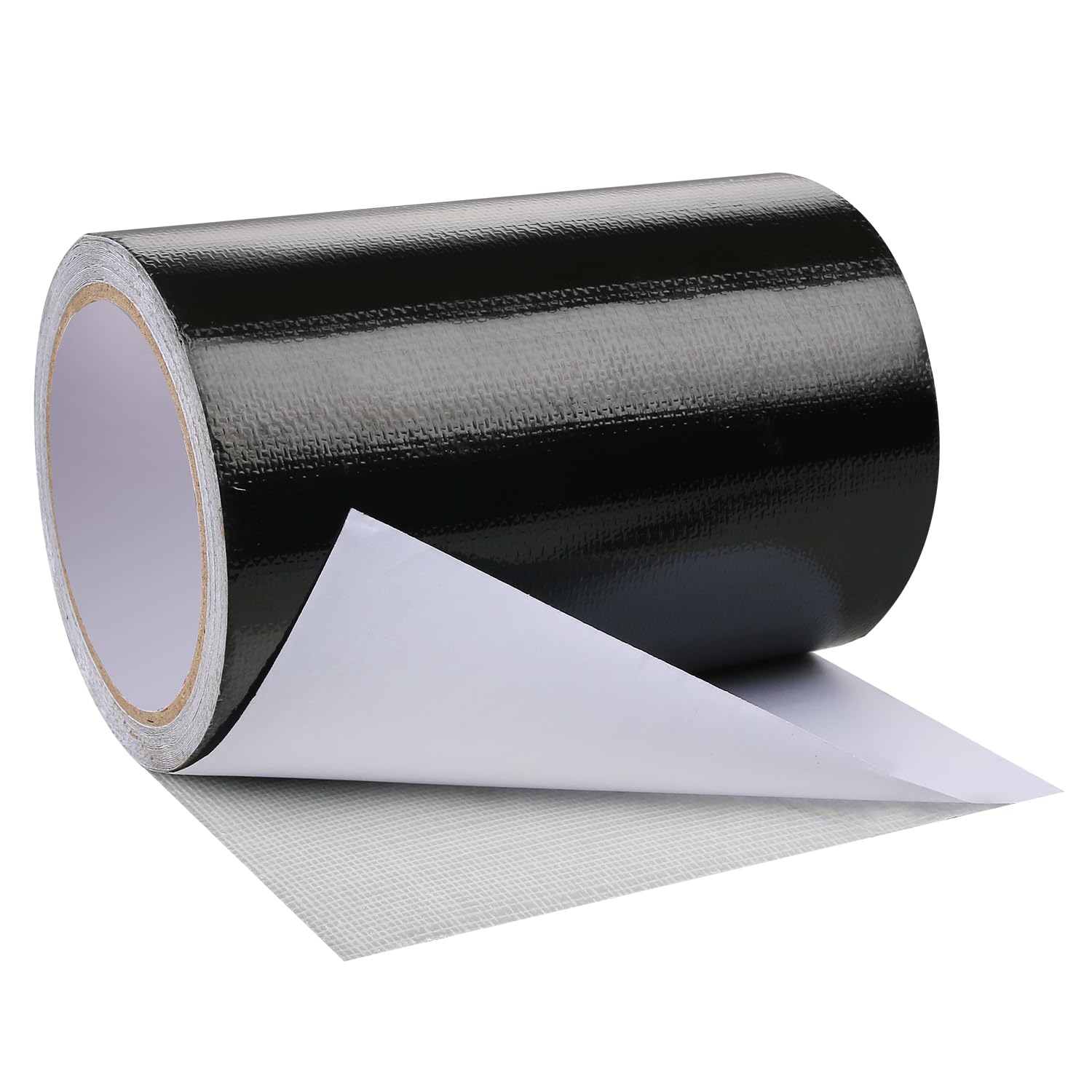 Hosifiy PVC Tarpaulin Tape, 8m x 15cm PVC Tarpaulin Repair Tape for PVC Coated Parasol, Truck Tarpaulin, Nylon, Tent, Awning Fabric Black
