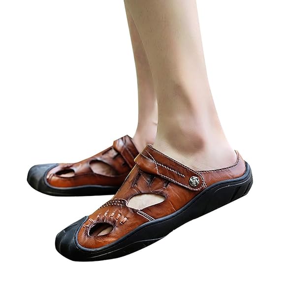 DIKHBJWQ Sommer Sandalen Herren Strandschuhe Atmungsaktive Sneakers Anti-Rutsch Flip Flops weich Hausschuhe Lässige Slipper G