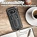 Galaxy Note 8 Case, eSamcore Full Body Protection Shockproof Case Cover with Rugged Heavy Duty Holster Clip Kickstand [WITHOUT Built-in Screen Protector] for Samsung Note 8 2017 [BLACK]