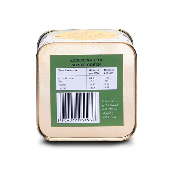 MAKAIBARI TEA TREASURES- DARJEELING SILVER GREEN TIN CADDY PACK OF 100 GRAM