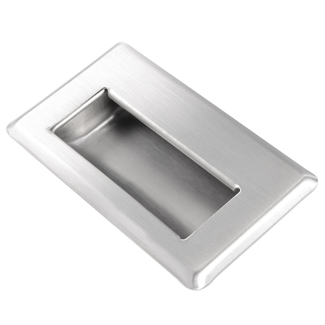 Sourcingmap 4-3/4-inch x 2-3/4-inch Recessed Type Flush Pull Door Handle 304 Stainless Steel
