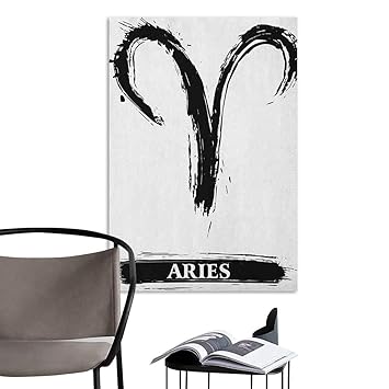 Amazon Com Brandosn Canvas Wall Art Astrology Aries