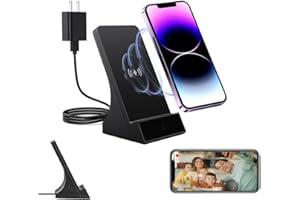 LIZVIE Phone Charger Dock Hidden Camera, 1080P HD Spy Camera Night Vision/Motion Detection/Remote Control/SD Storage Loop Sur