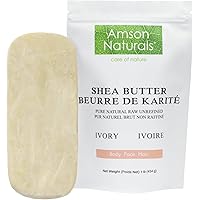 Shea Butter 1 lb / 454 g-100% Natural Raw Unrefined Ivory-Use Alone or in DIY Recipes, Body Butters, Lotions, Soap, Lip Balms