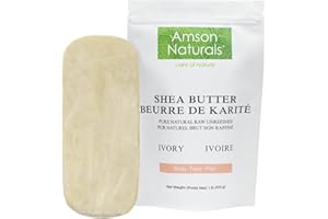 Shea Butter 1 lb / 454 g-100% Natural Raw Unrefined Ivory-Use Alone or in DIY Recipes, Body Butters, Lotions, Soap, Lip Balms