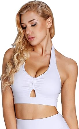 white sports bras