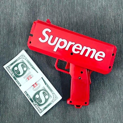 FlyHighHi Fashion Supreme Money Gun Cash Cannon Make It Rain Money Toy Game Gun For Weddings Birthdays Marketing Party