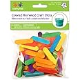 Multicraft Imports Mini Craft Sticks-Colored 2.6" 120/Pkg