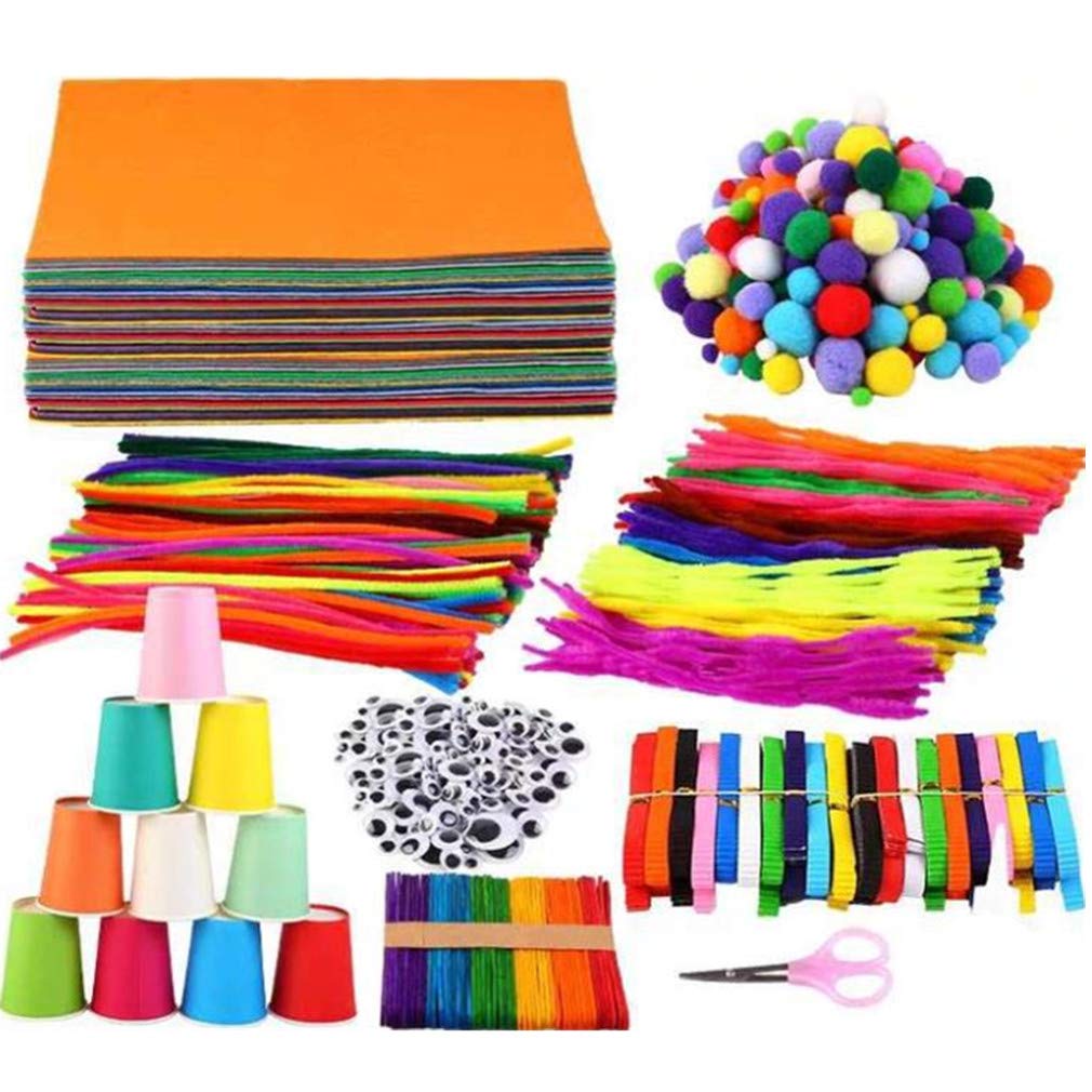 Playmate 600+PCS Pipe Cleaner Craft Set Creative Assorted Craft Supplies DIY Accessories School Art Projects