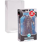 EVORETRO Action Figure Protective Case for 7 inch McFarlane DC Multiverse | 10 Pack | 0.40mm Acid-Free PET | Fits DC Multiverse, Warhammer 40K, Mirrorverse | 11.1 &times; 6.2 &times; 3.0 inches