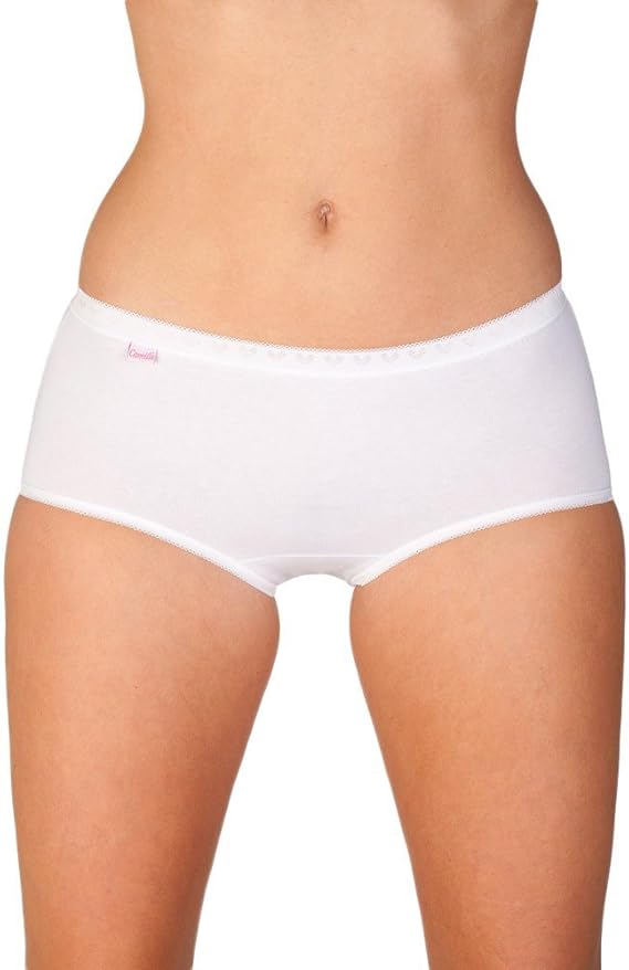 Camille Pack de 3 Braguitas Midi - Algodón - Tallas 38/48: Amazon.es: Ropa y accesorios