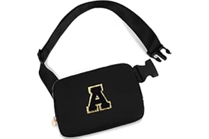 Uygafly Personalized Belt Bag for Women Girls - Gifts for 8 9 10 11 12 13 Year Old Girl - Teen Birthday Gifts - Small Waist Packs Trendy Travel Kids Fanny Pack Crossbody Bags | Black,Black A